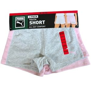 NEW PUMA Youth 2-pack Girls Short Set 10/12